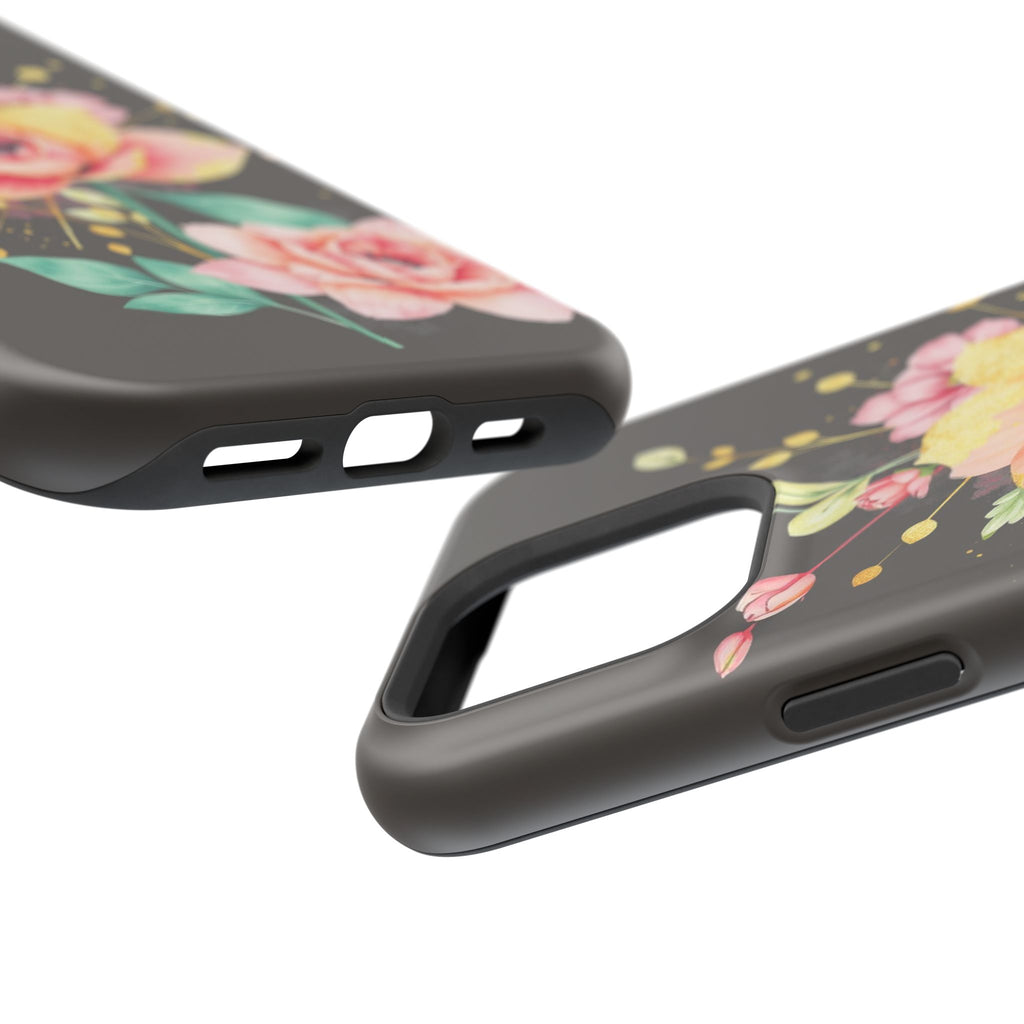 iPhone Earthy Floral Watercolor Splash Design Clean iPhone 14 Minimal · iPhone C