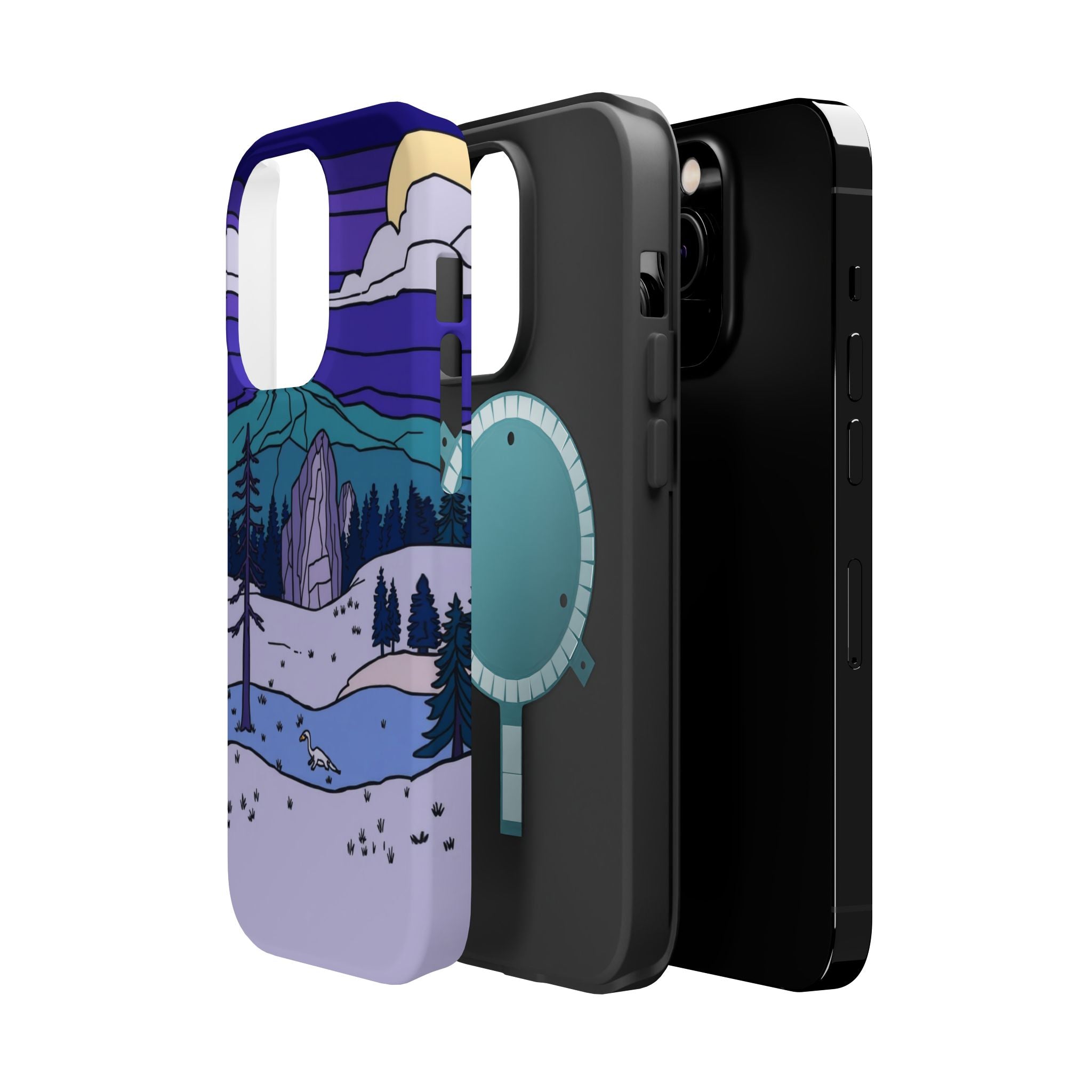 iPhone Pine Ridge Stained Glass Slim Everyday Designer Case · iPhone Case