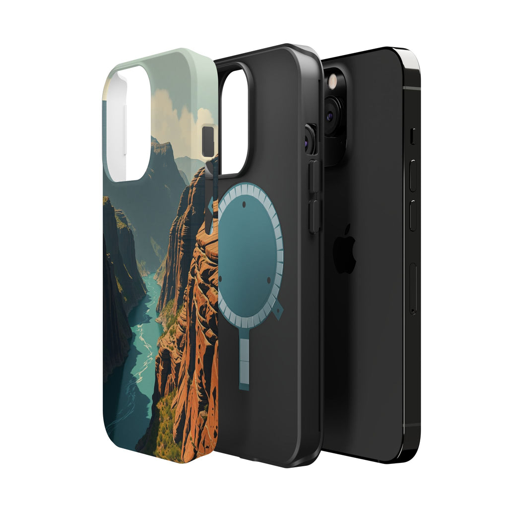 iPhone Charcoal And Copper River Canyon Slim Everyday iPhone 19 · iPhone Case