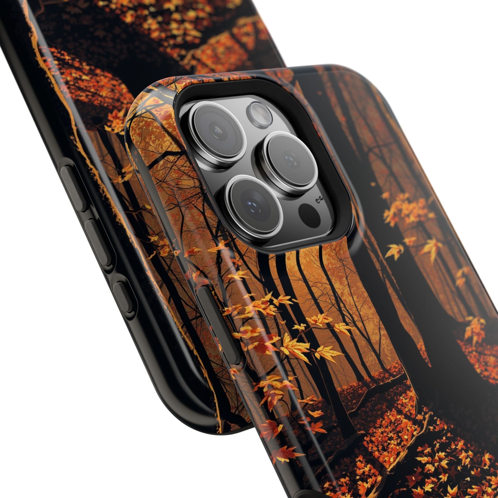 iPhone Autumn Forest Floor Gold Foil Luxury Slim iPhone Everyday · iPhone Case