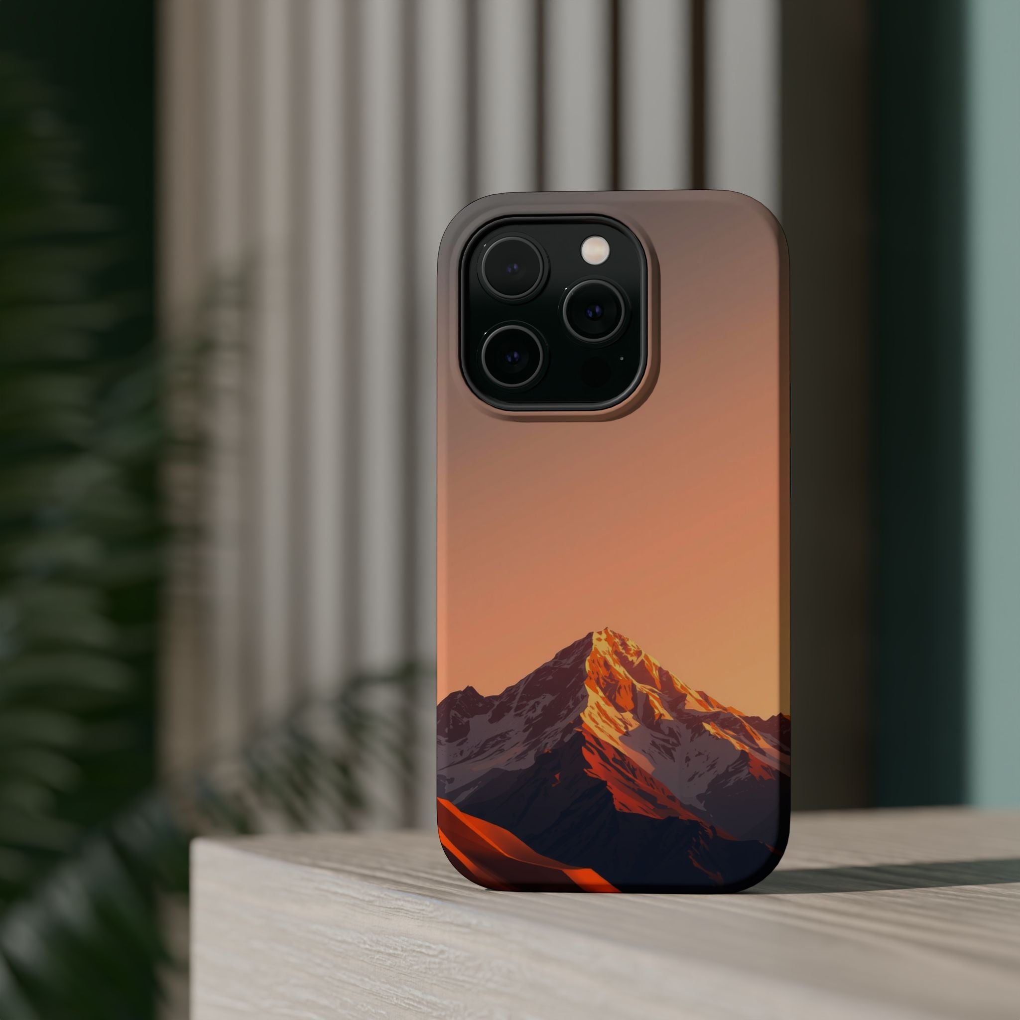 iPhone Mountain at Sunrise Bold Art 10 Slim Everyday Designer Case · iPhone Case
