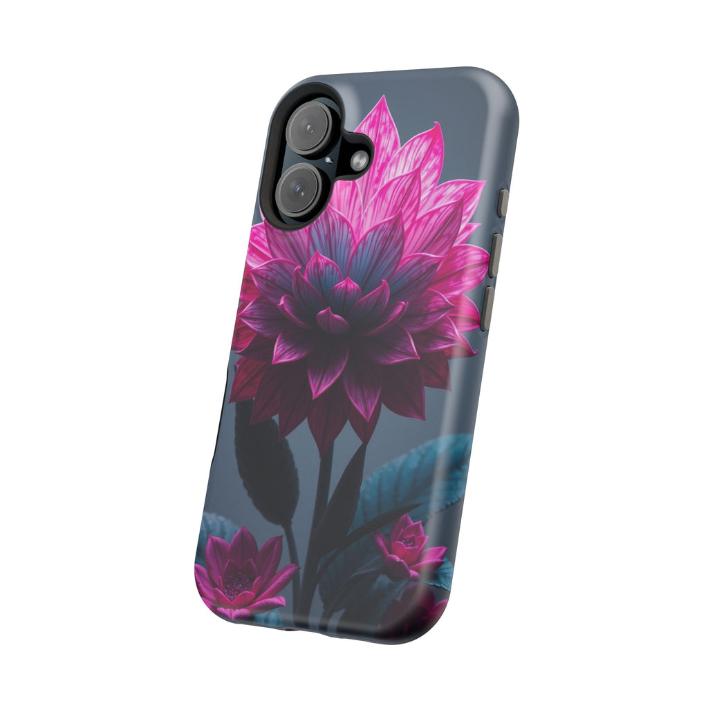 iPhone Cyan And Magenta Floral Dark Academia Slim iPhone Everyday · iPhone Case
