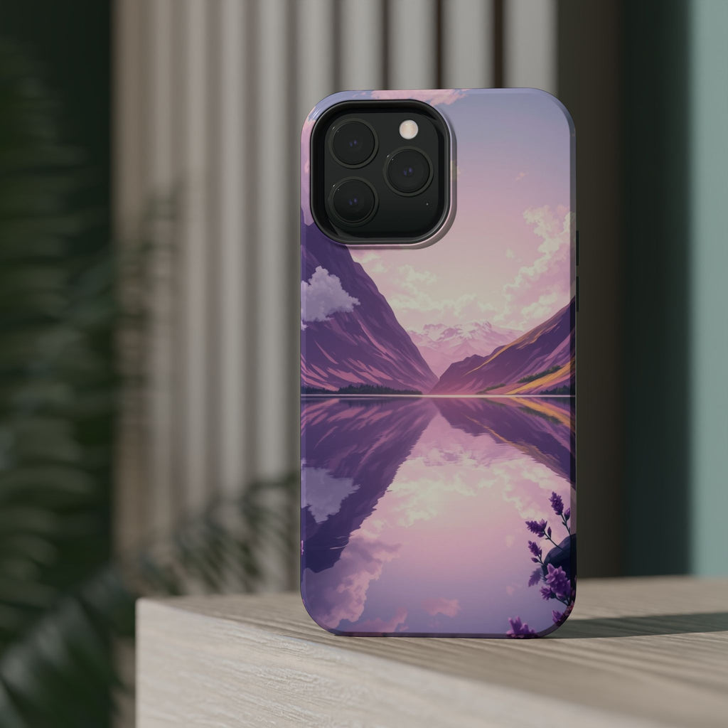 iPhone Lavender And Pearl Fjord Reflection Slim iPhone Everyday · iPhone Case