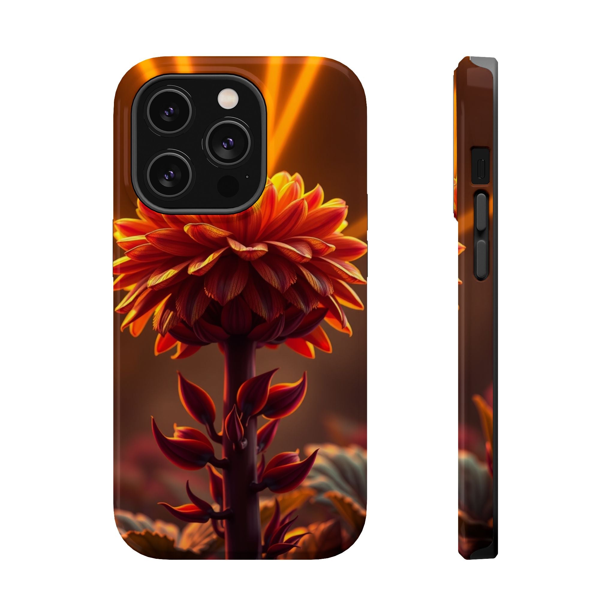 iPhone Mustard And Rust Ranunculus Stack Slim Everyday iPhone Designer · iPhone