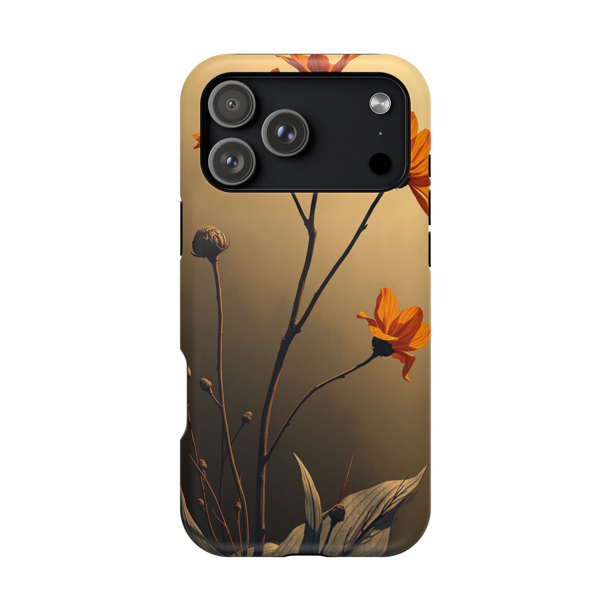 iPhone Burnt Orange And Sand Botanical Illustration Gal Slim Snap Case · iPhone