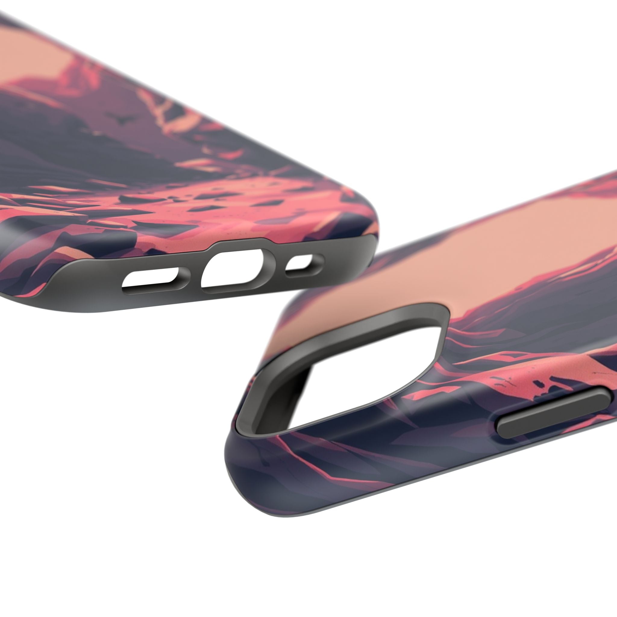 iPhone Rose Pink And Cream Dark Crystal Cave Slim Everyday Designer Case · iPhon
