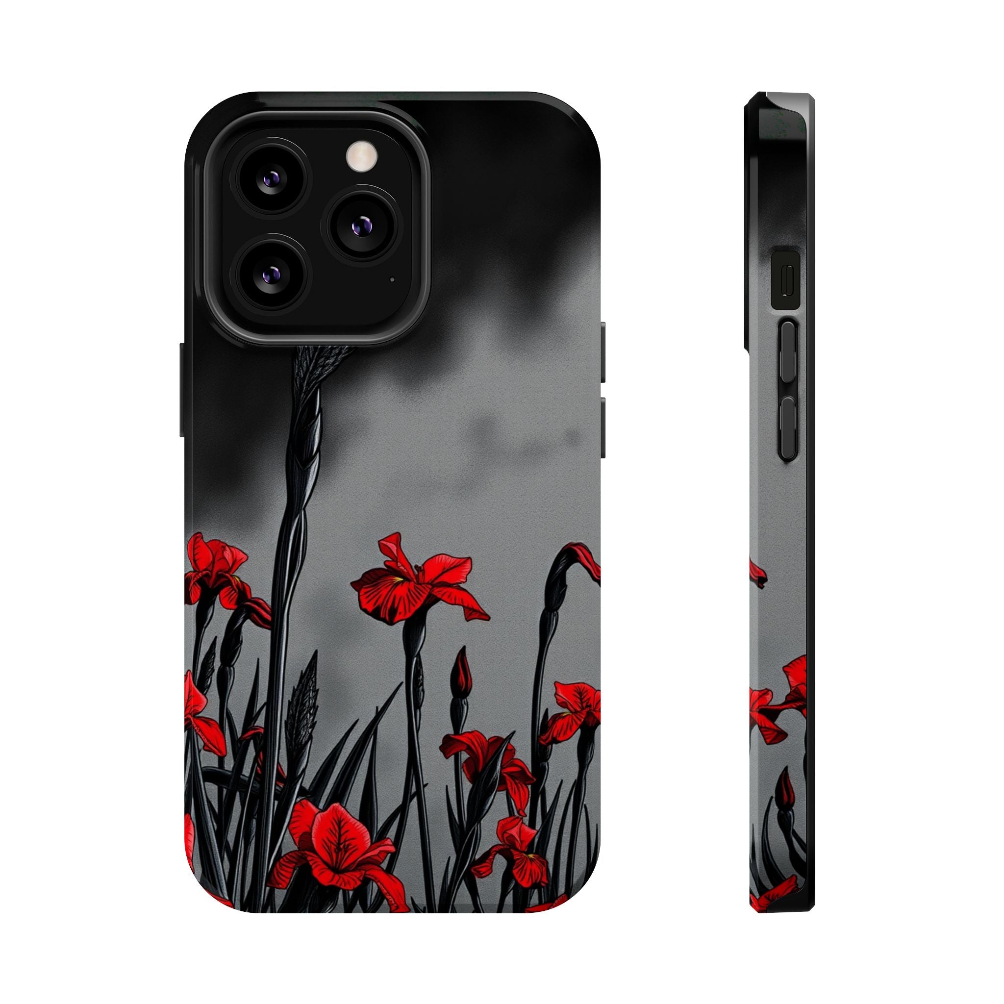 iPhone Iris Garden Cinematic Art Soft Finish Everyday Cas Slim Snap Case · iPhon