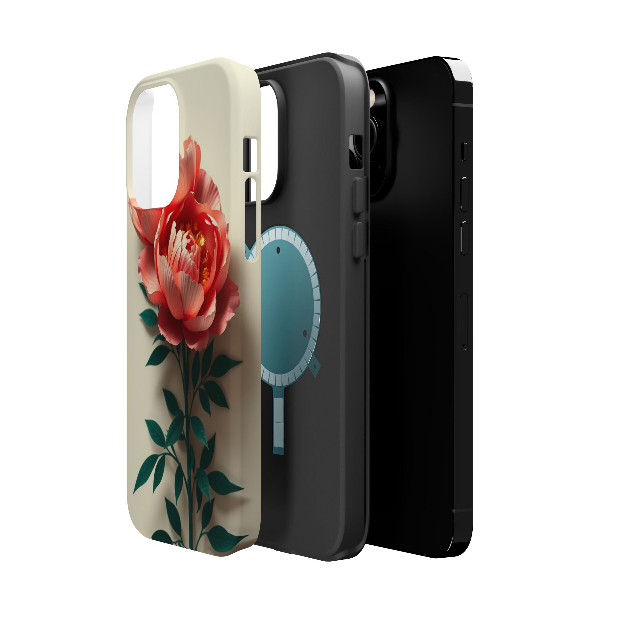iPhone Emerald Green And Gold Peony Bouquet Slim iPhone Everyday · iPhone Case