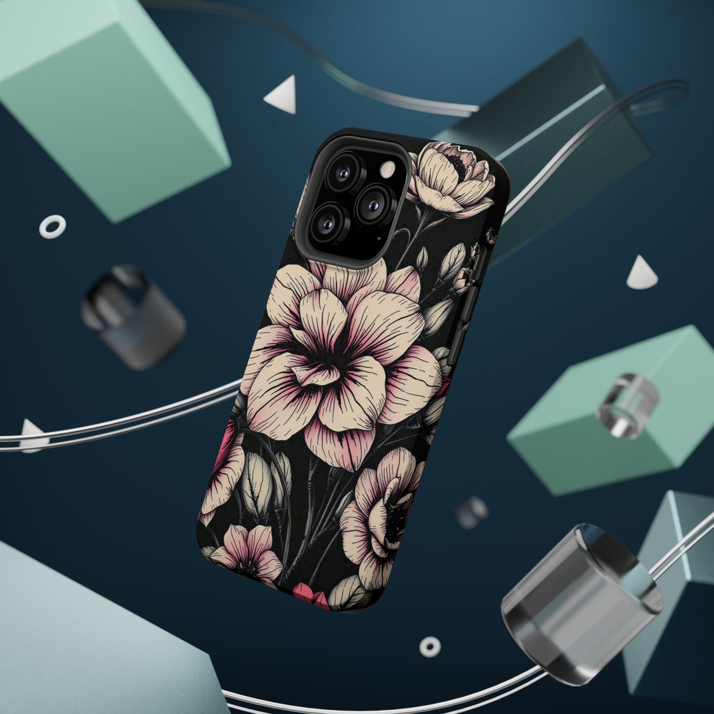 iPhone Floral Dark Academia Gothic Ink Slim Everyday Designer Case · iPhone Case