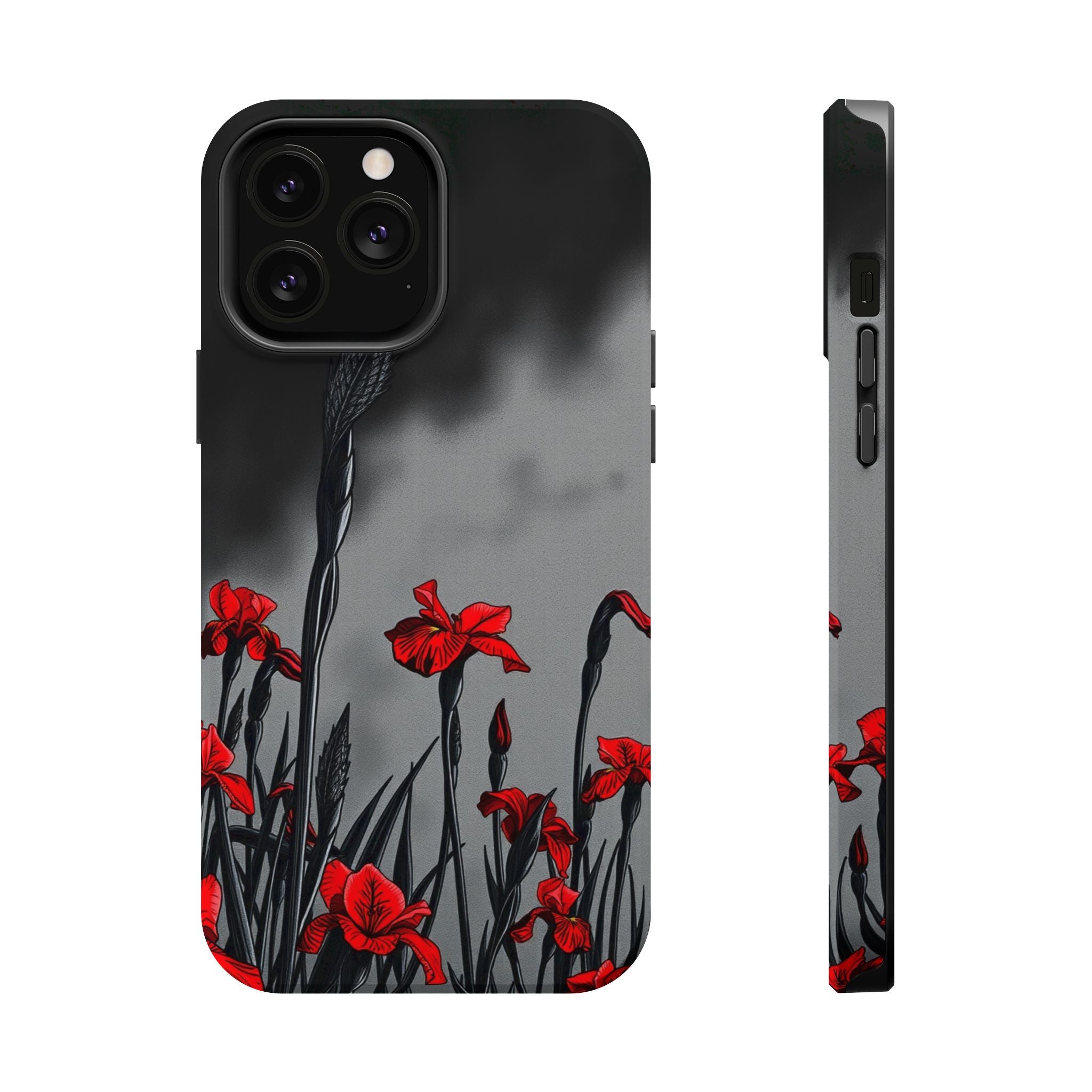 iPhone Iris Garden Cinematic Art Soft Finish Everyday Cas Slim Snap Case · iPhon