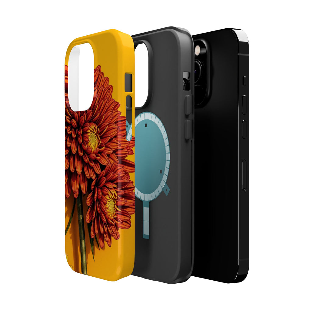 iPhone Mustard And Rust Ranunculus Stack Slim Everyday iPhone 14 · iPhone Case