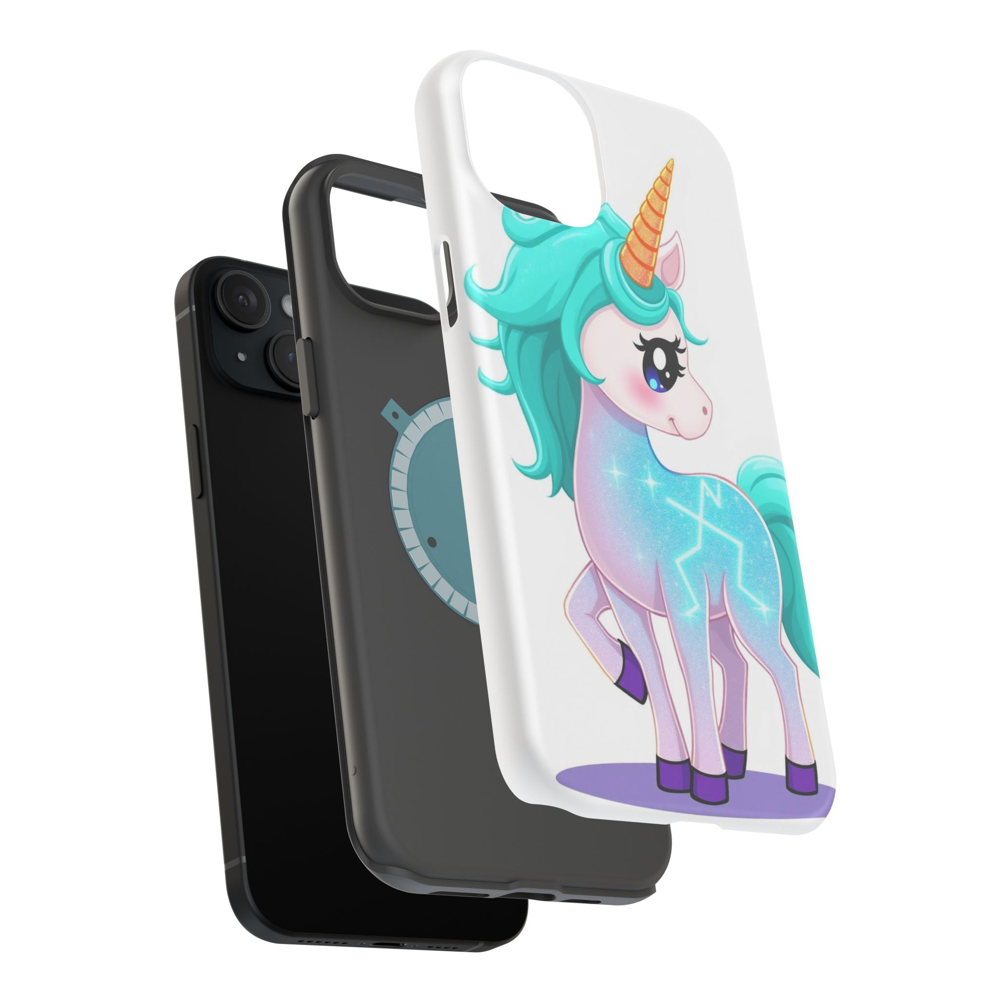 iPhone Turquoise Sparkle Unicorn Kids Fun iPhone Phone Case Gift · iPhone Case
