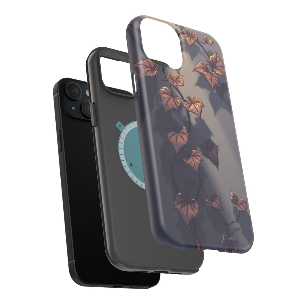iPhone Charcoal And Copper Art Nouveau Vine Soft iPhone 13 Finish · iPhone Case