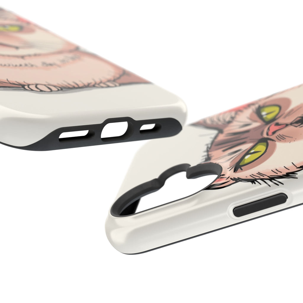 iPhone Sarcastic Cat Verdict Hand-Drawn Sketch Soft Finish Everyday Case · iPhon