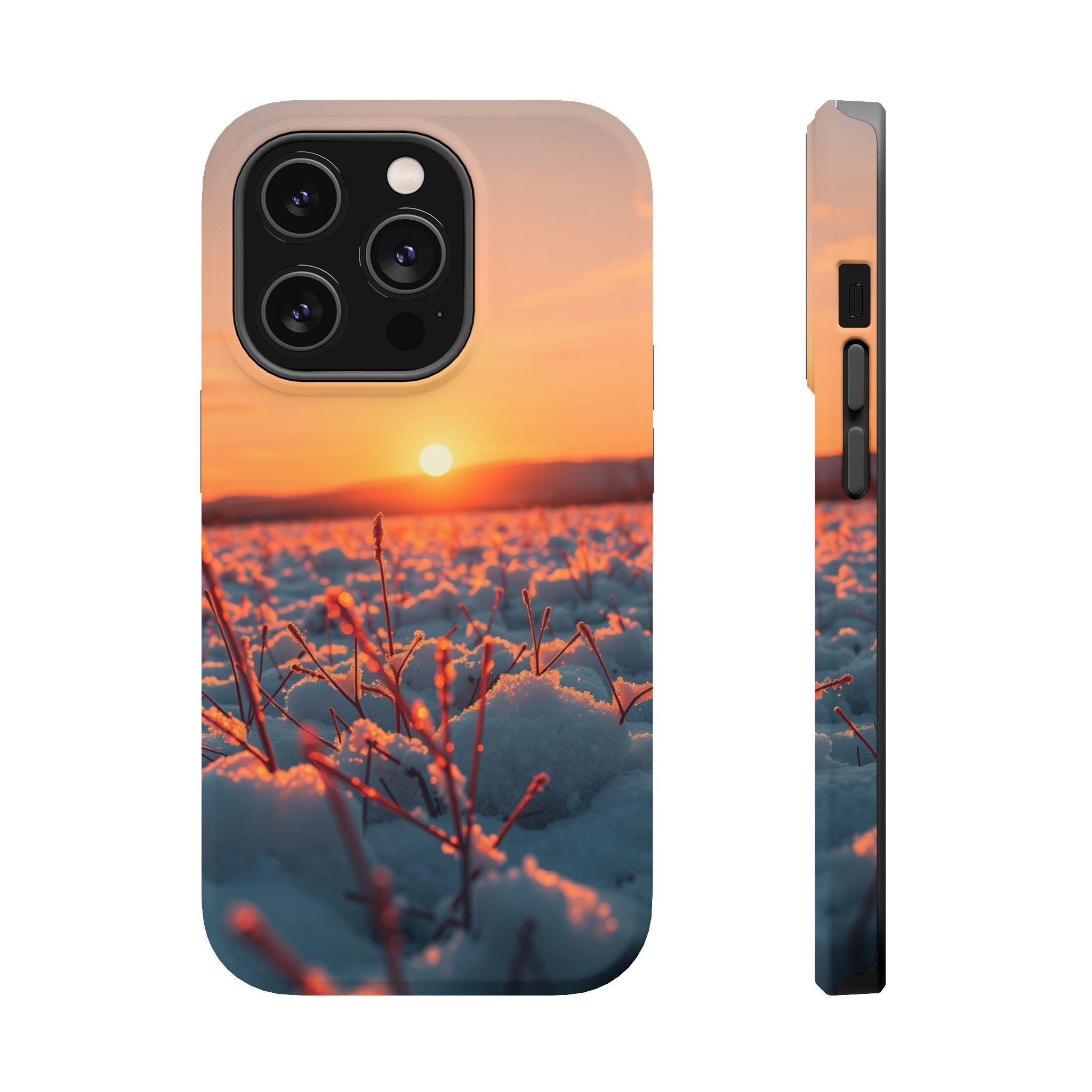 iPhone Snow Field Dark Academia Slim Everyday Designer Case · iPhone Case