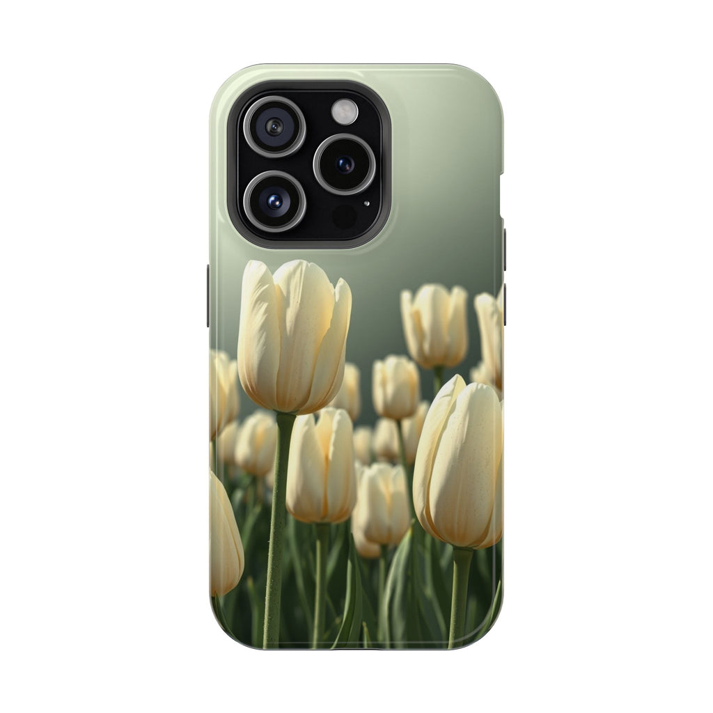iPhone Tulip Row Serene Design Slim Everyday Designer Case · iPhone Case