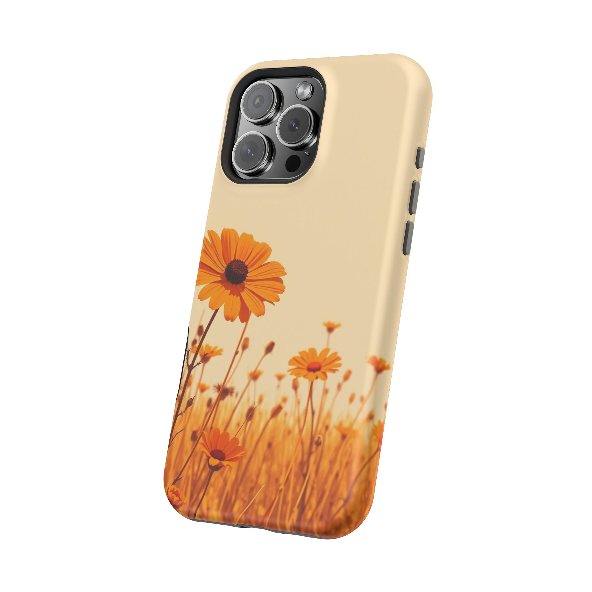 iPhone Wildflower Field Minimalist Line Art Slim Everyday Designer Case · iPhone
