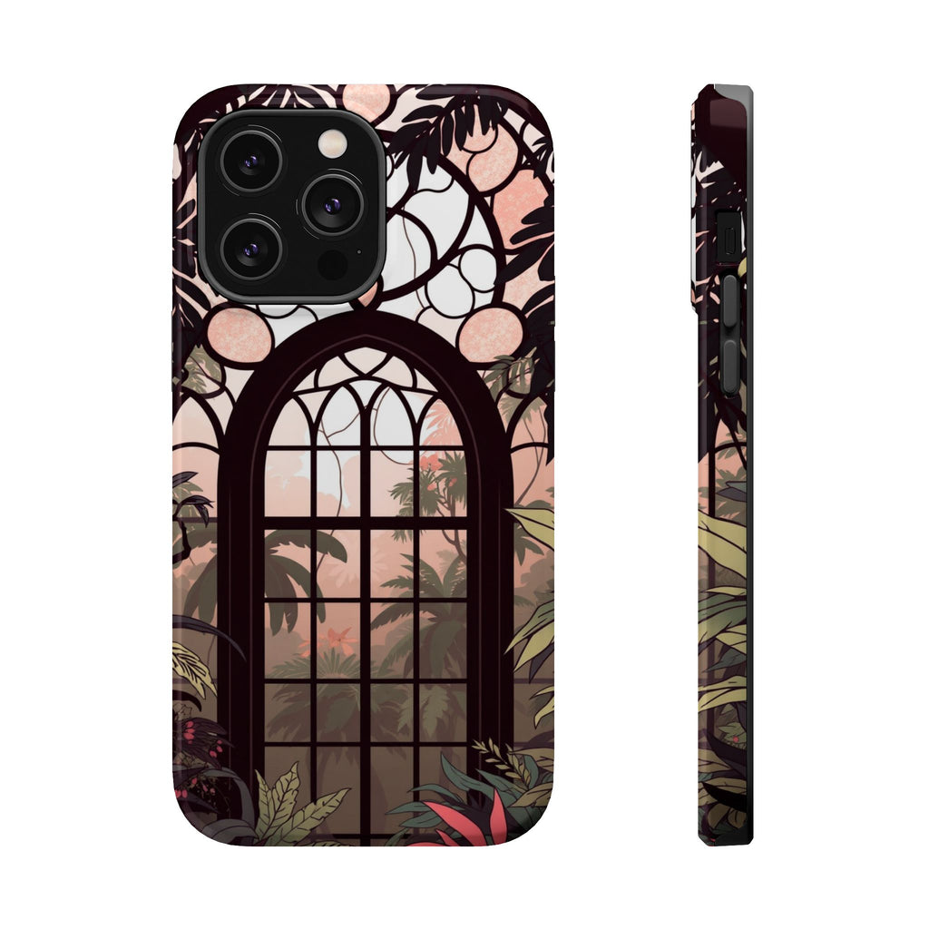 iPhone Rose Pink And Cream Rainforest Canopy Slim iPhone Everyday · iPhone Case