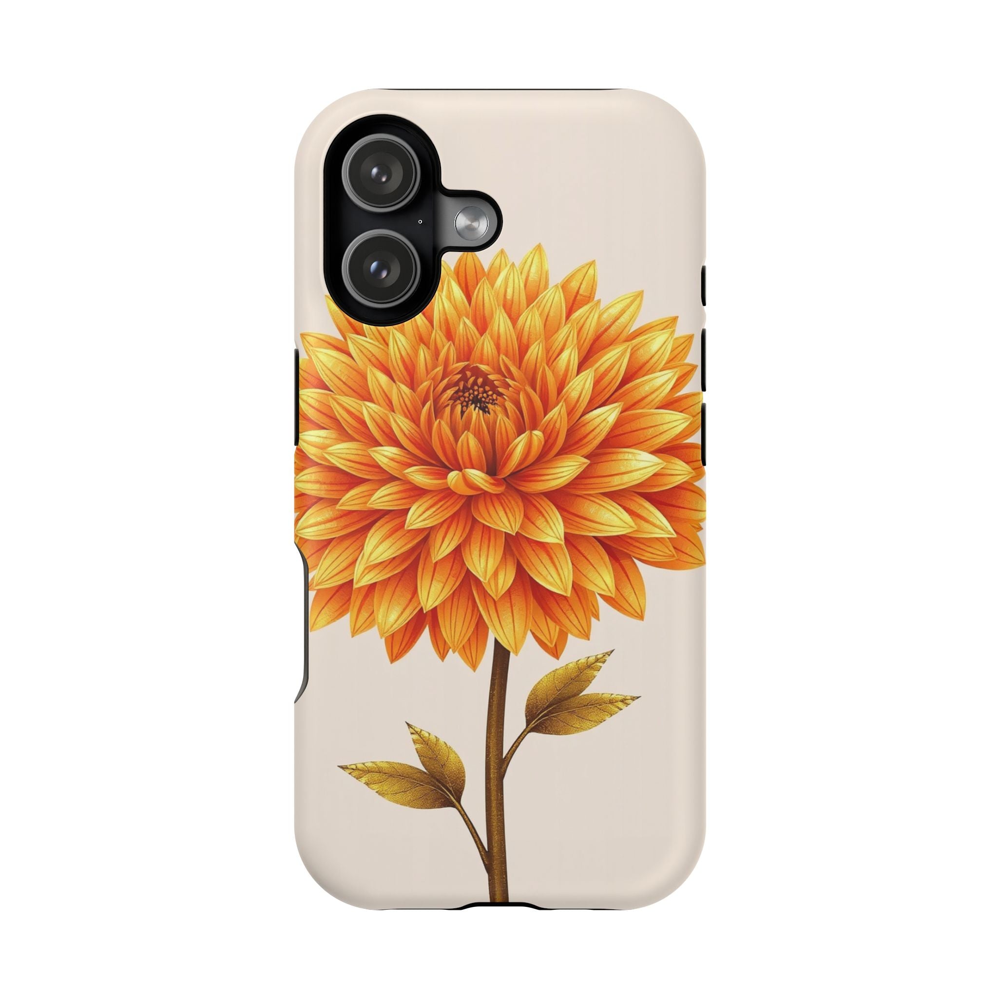 iPhone Chrysanthemum Classic Gold Foil Luxury Slim iPhone Everyday · iPhone Case