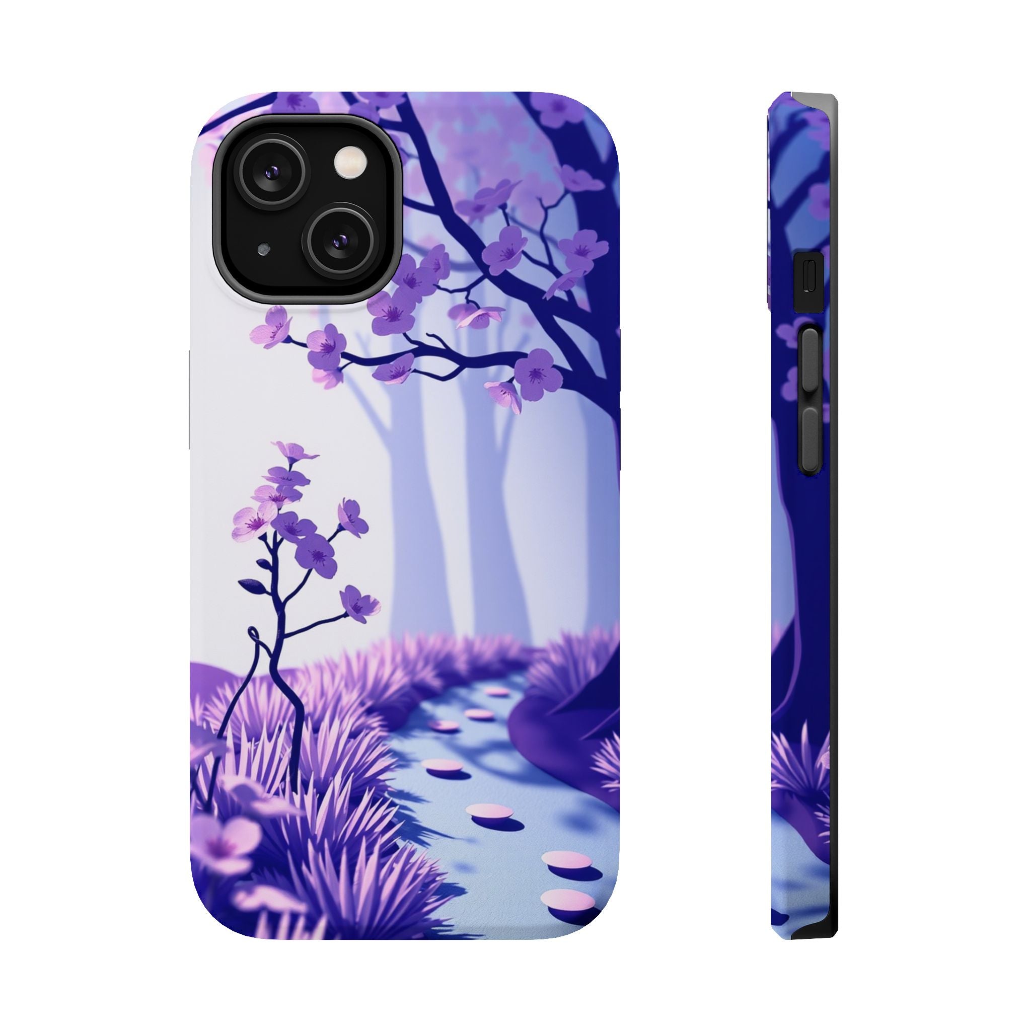iPhone Blossom Trail Paper Cut Art Bold Modern Everyday Snap Case · iPhone Case