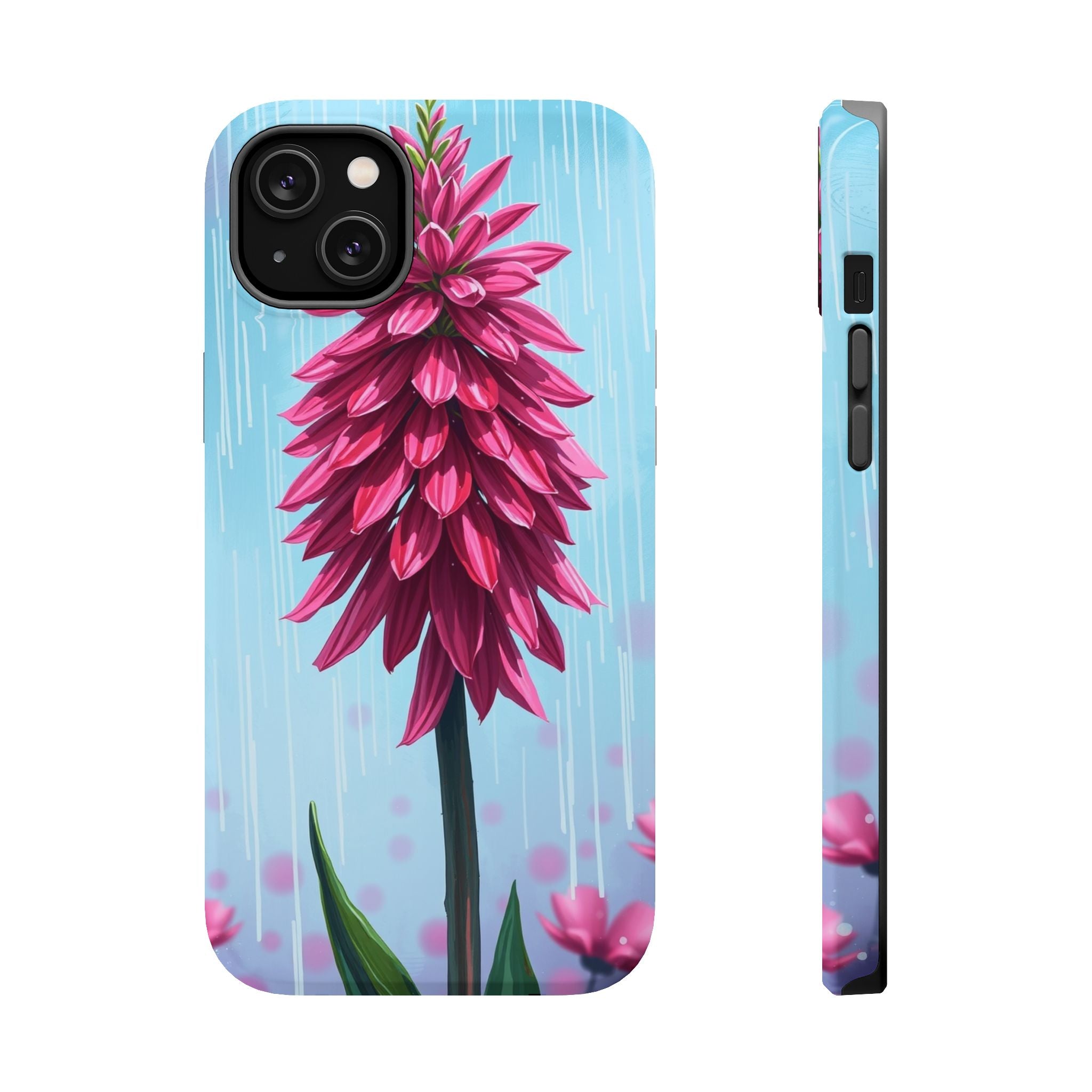 iPhone Cyan And Magenta Spring Shower Bloom Slim iPhone Everyday · iPhone Case