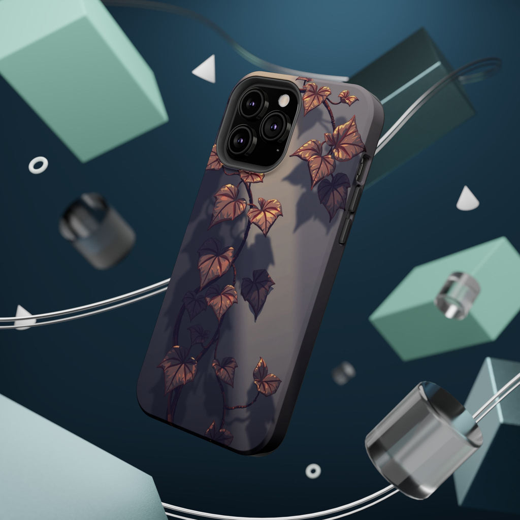 iPhone Charcoal And Copper Art Nouveau Vine Soft iPhone 13 Finish · iPhone Case