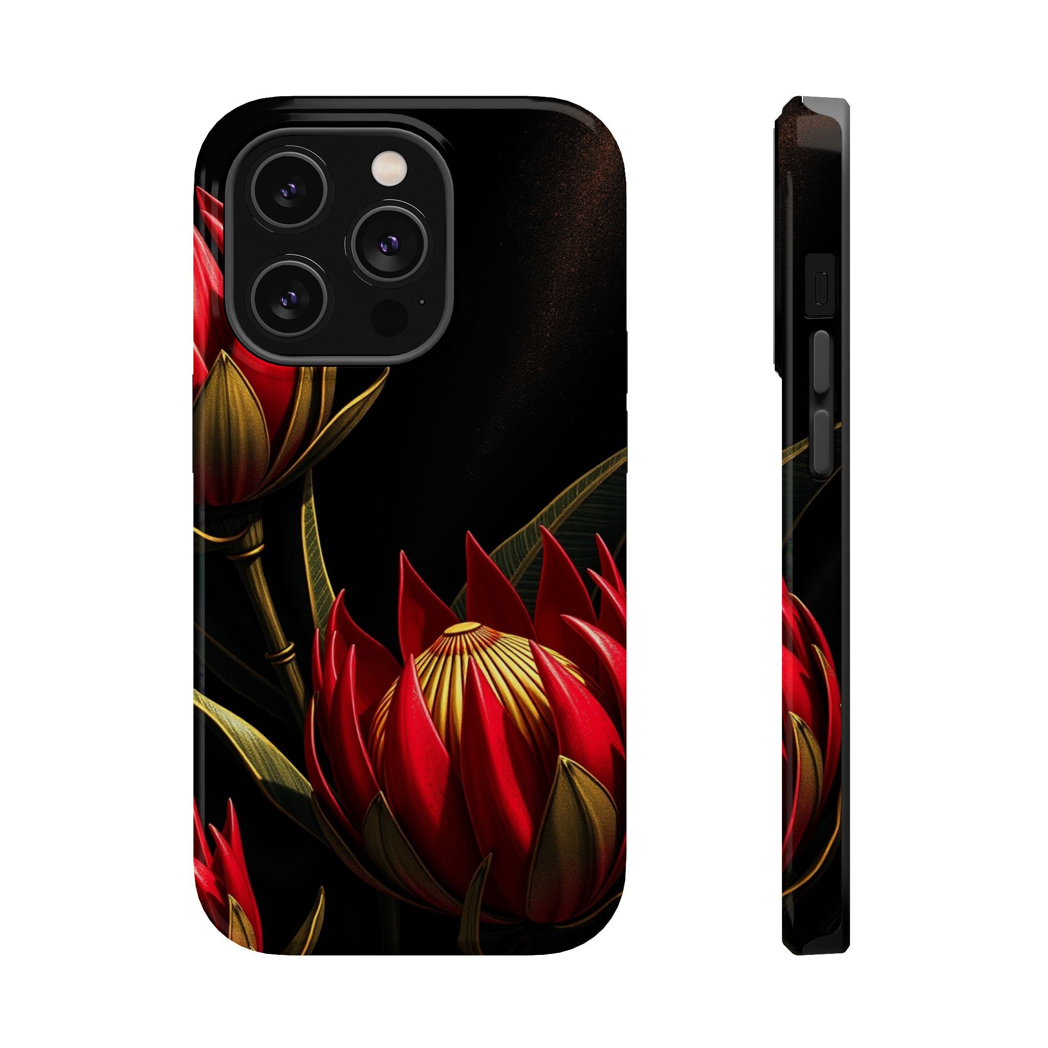 iPhone Protea Bold Gold Foil Luxury Slim Everyday Designer Case · iPhone Case