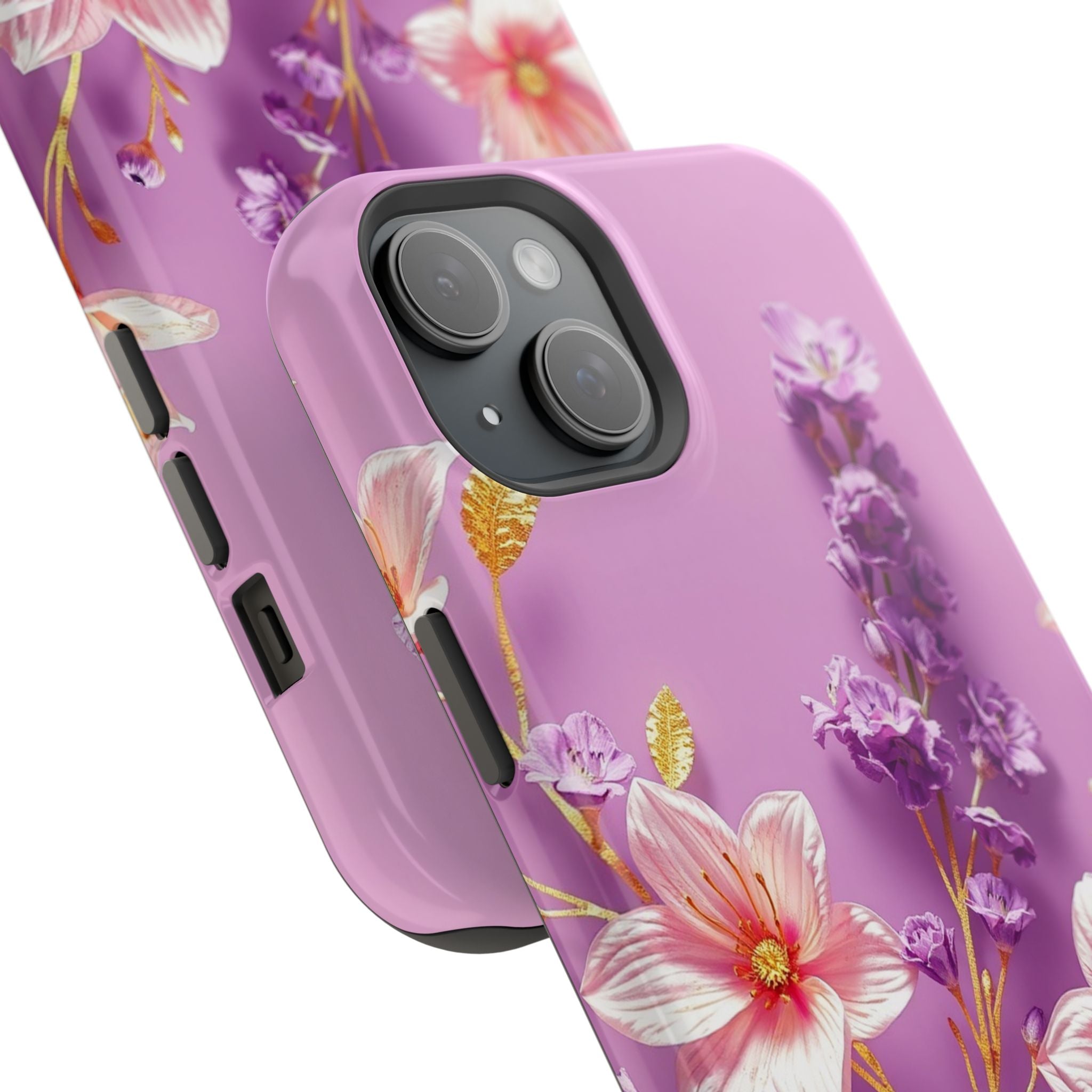 iPhone Radiant Floral Gold Foil Design Slim Everyday Designer Case · iPhone Case