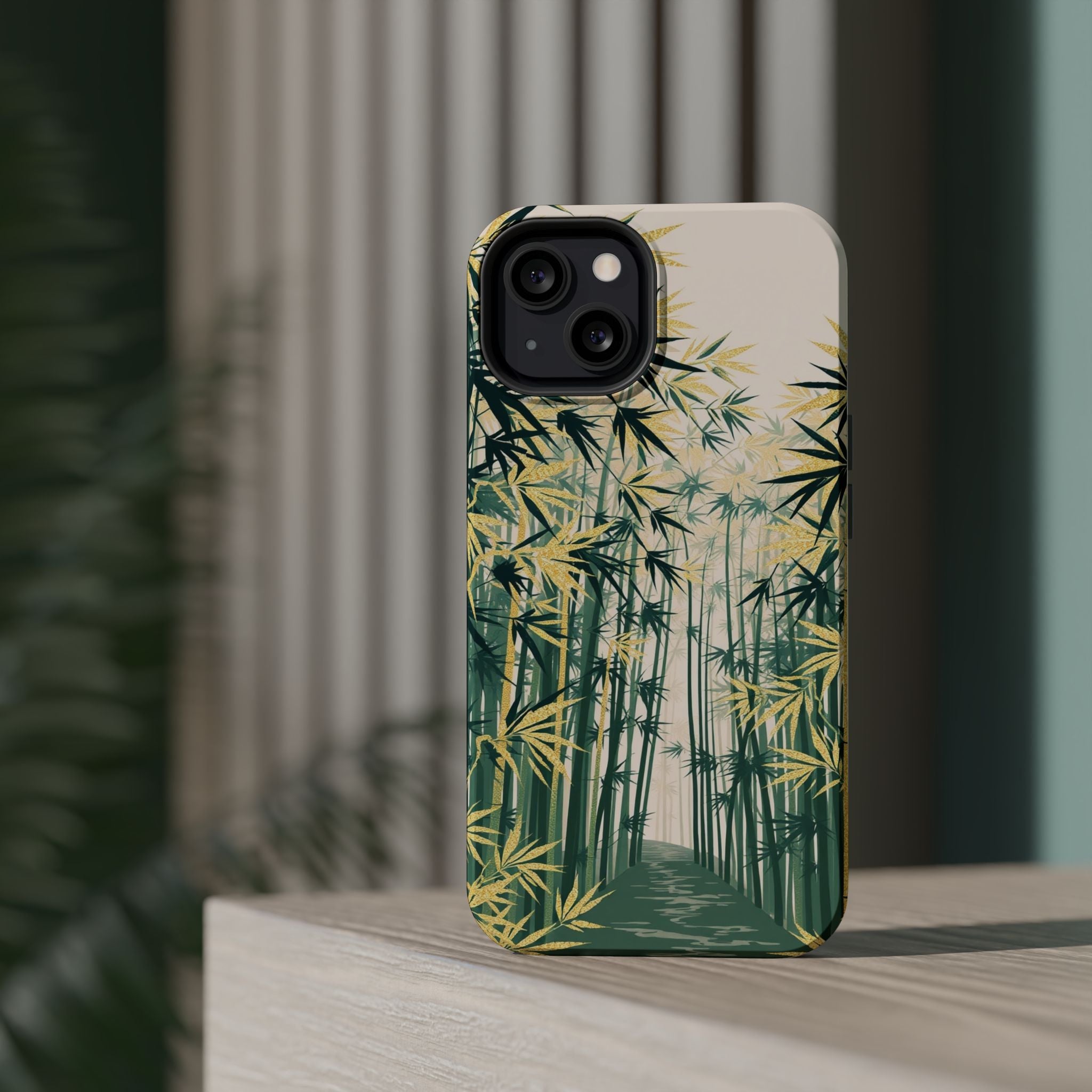 iPhone Serene Bamboo Grove Design Bold Modern Everyday Snap Case · iPhone Case