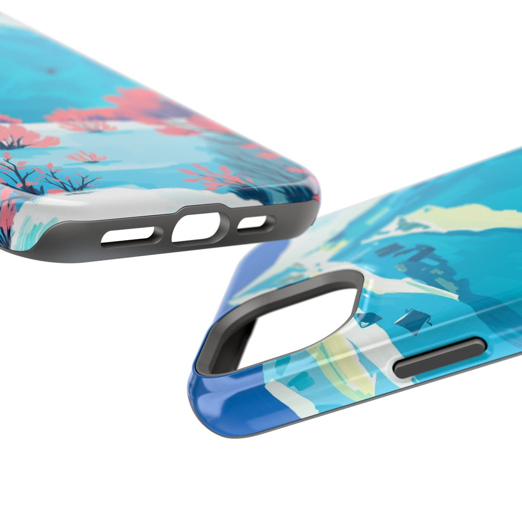 iPhone Snow Field Electric Art Slim Everyday Designer Case · iPhone Case