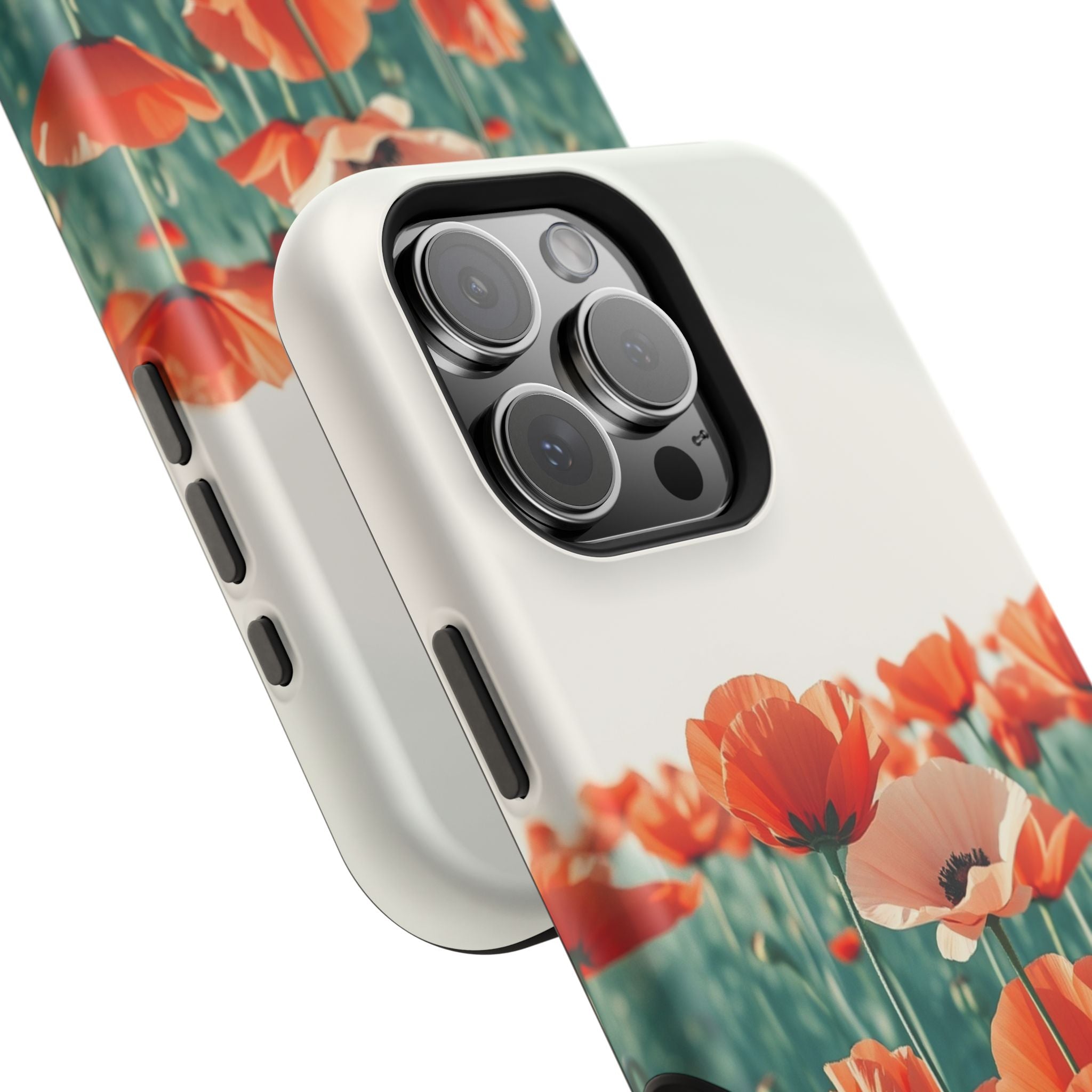 iPhone Mint And Blush Poppy Field 10 Slim Everyday Designer Case · iPhone Case