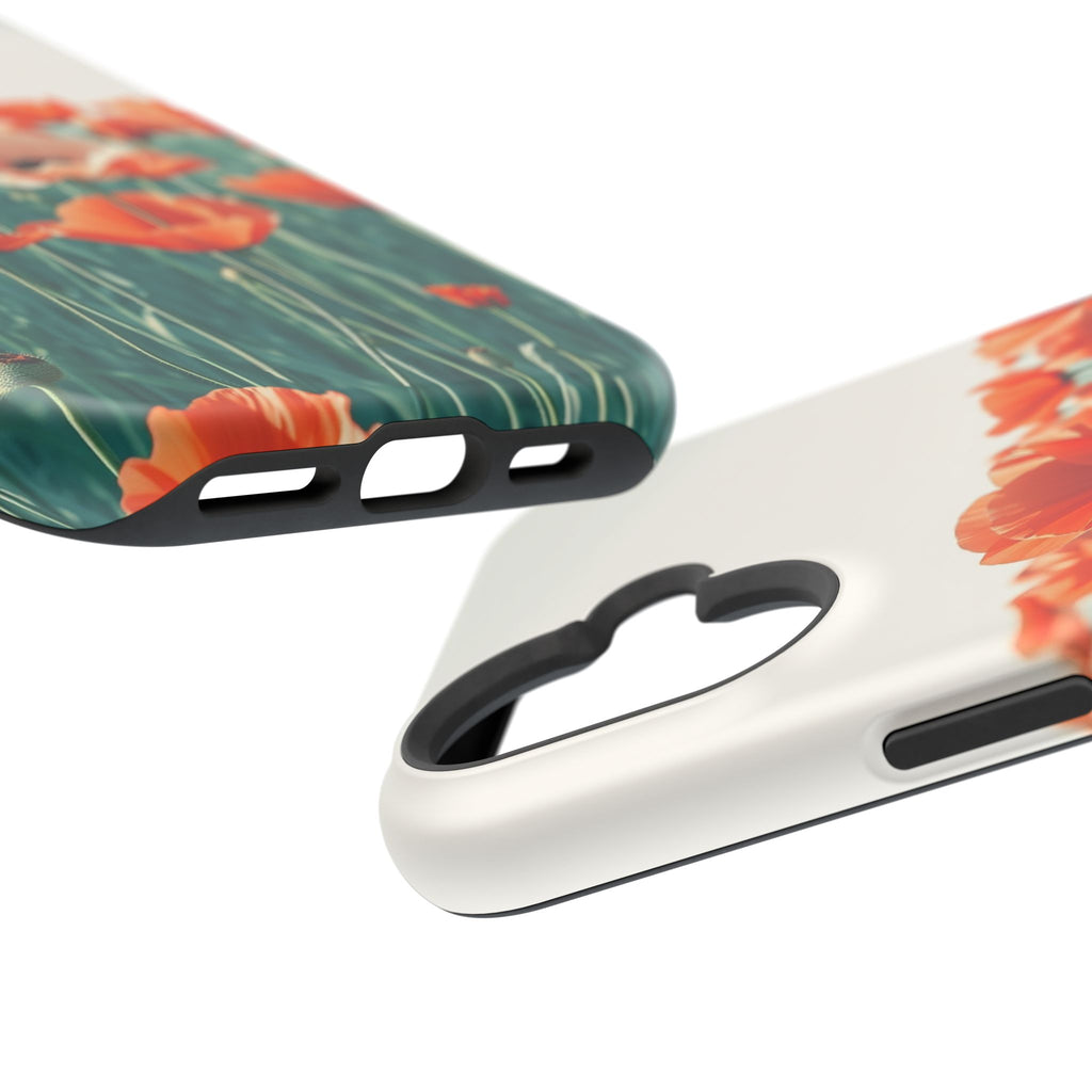 iPhone Mint And Blush Poppy Field 10 Slim Everyday Designer Case · iPhone Case
