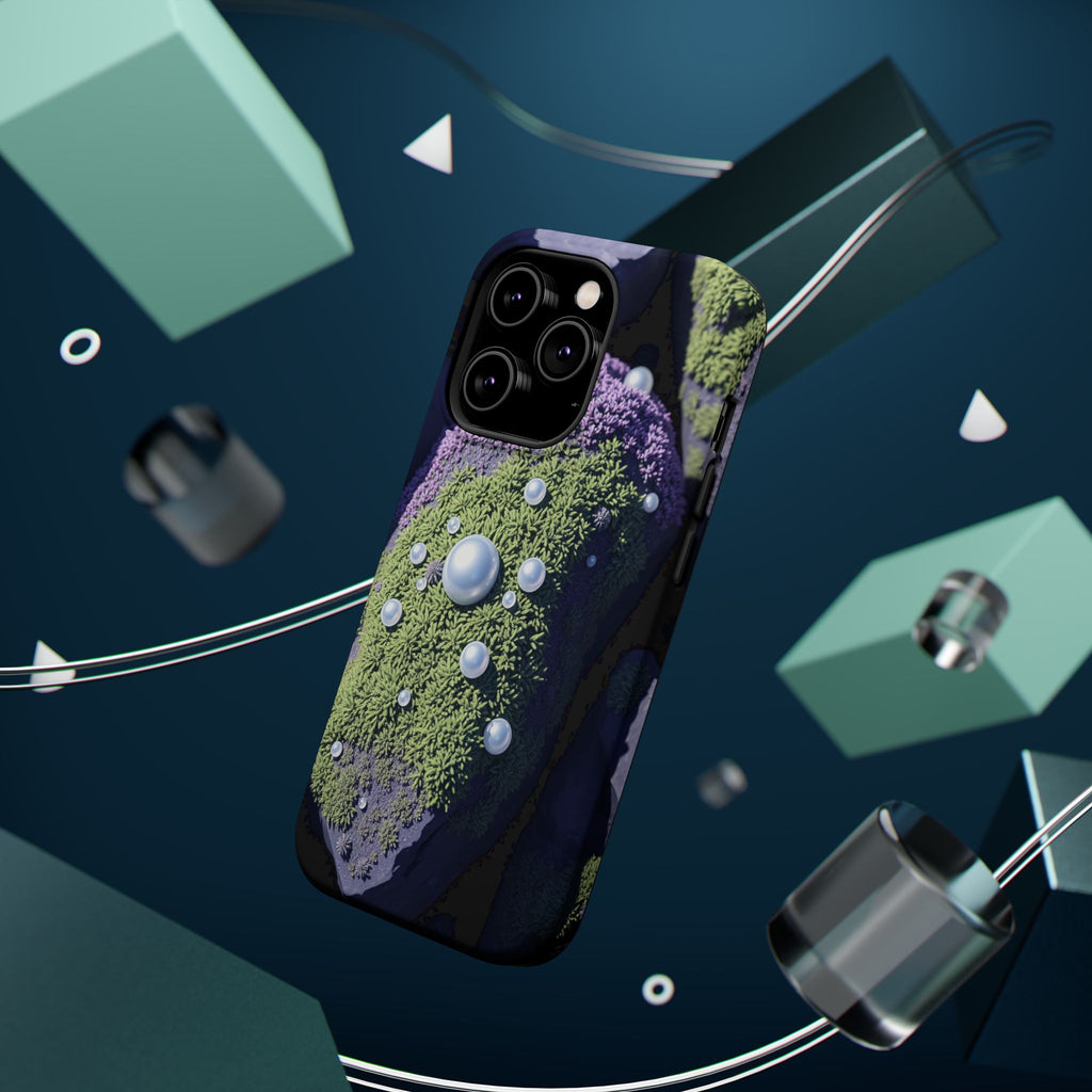 iPhone Moss Covered Rocks Electric Art Slim Everyday Designer Case · iPhone Case