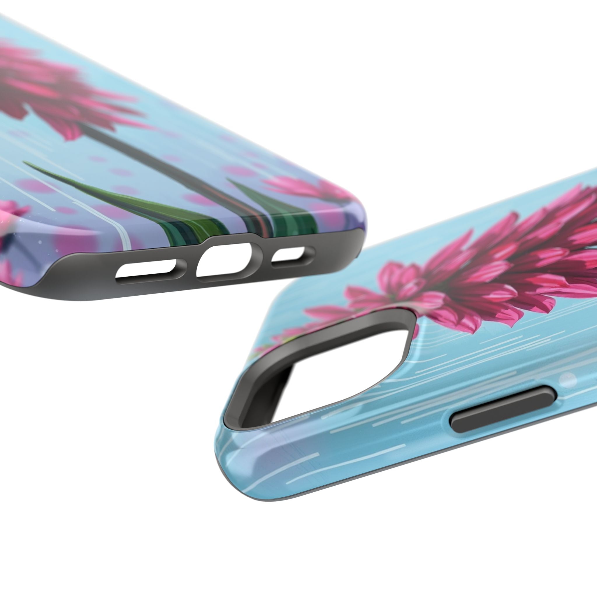 iPhone Cyan And Magenta Spring Shower Bloom Slim iPhone Everyday · iPhone Case