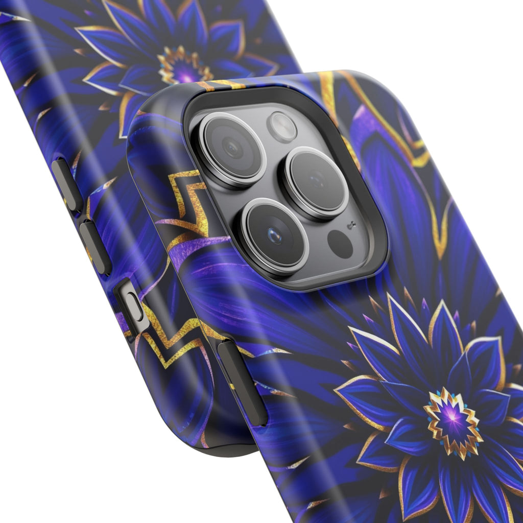 iPhone Floral Mandala Electric Art 14 Slim Everyday Designer Case · iPhone Case