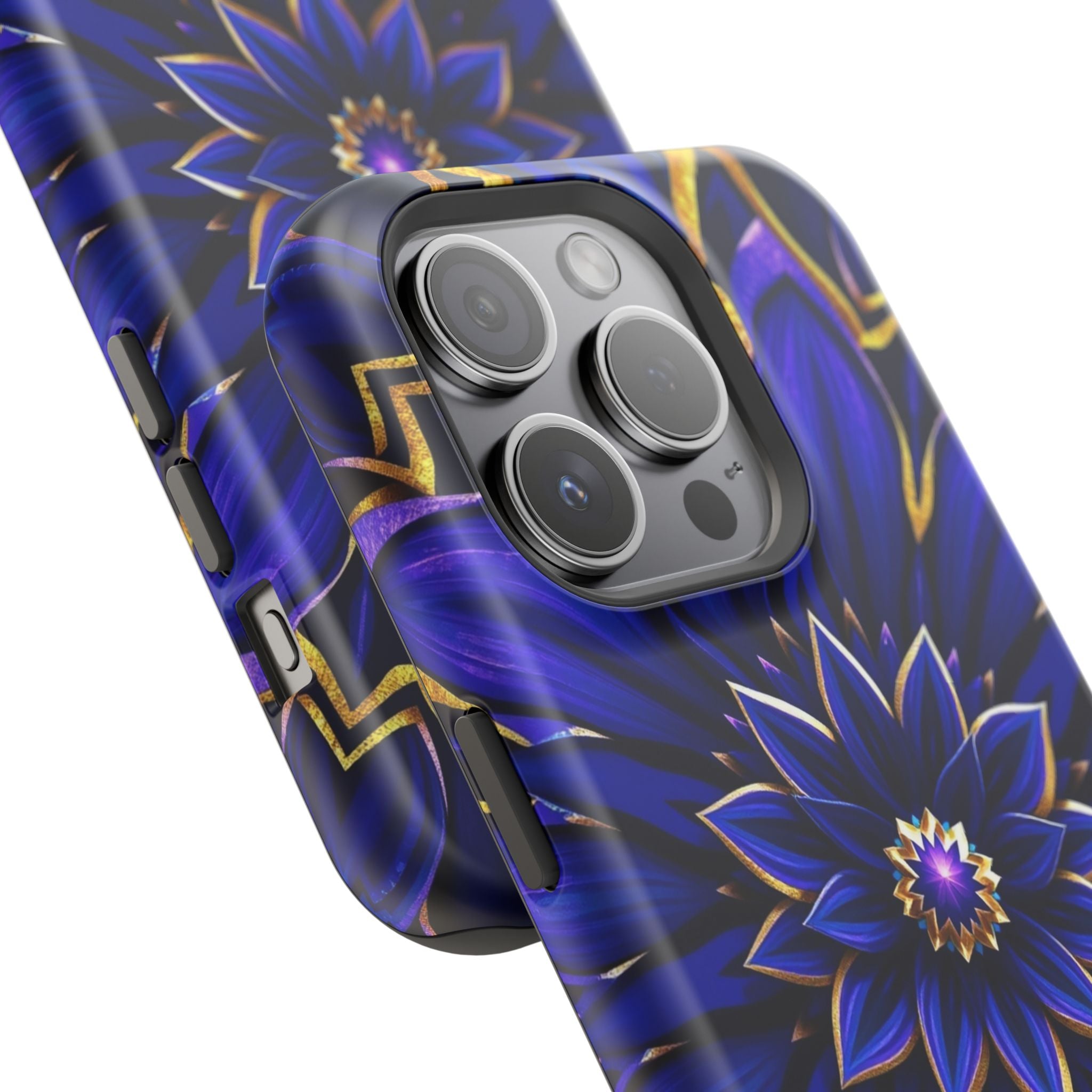 iPhone Floral Mandala Electric Art 14 Slim Everyday Designer Case · iPhone Case