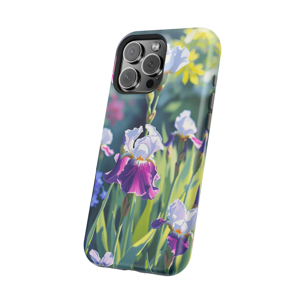 iPhone Vibrant Iris Garden Design Bold Modern Everyday Snap Case · iPhone Case