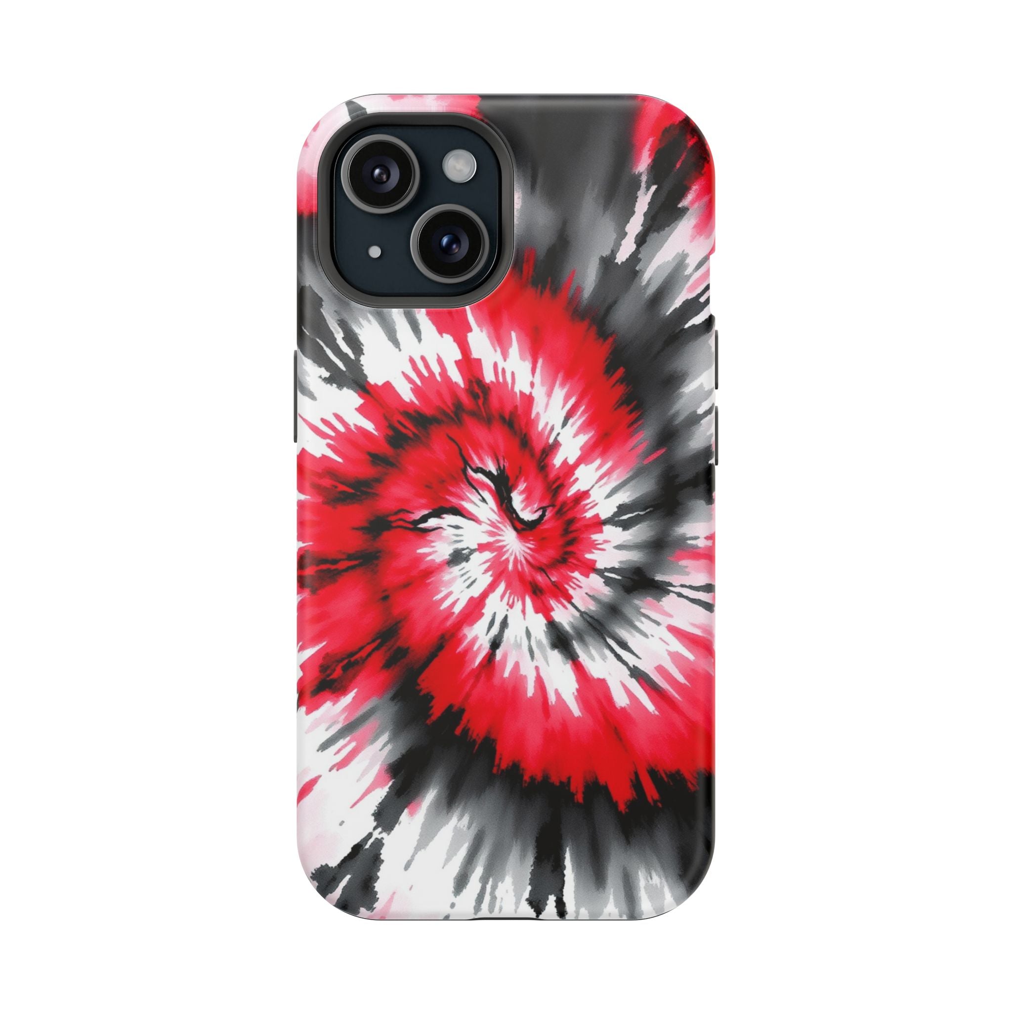 iPhone Black And Crimson Tie-Dye Vortex Slim Everyday iPhone Designer · iPhone C