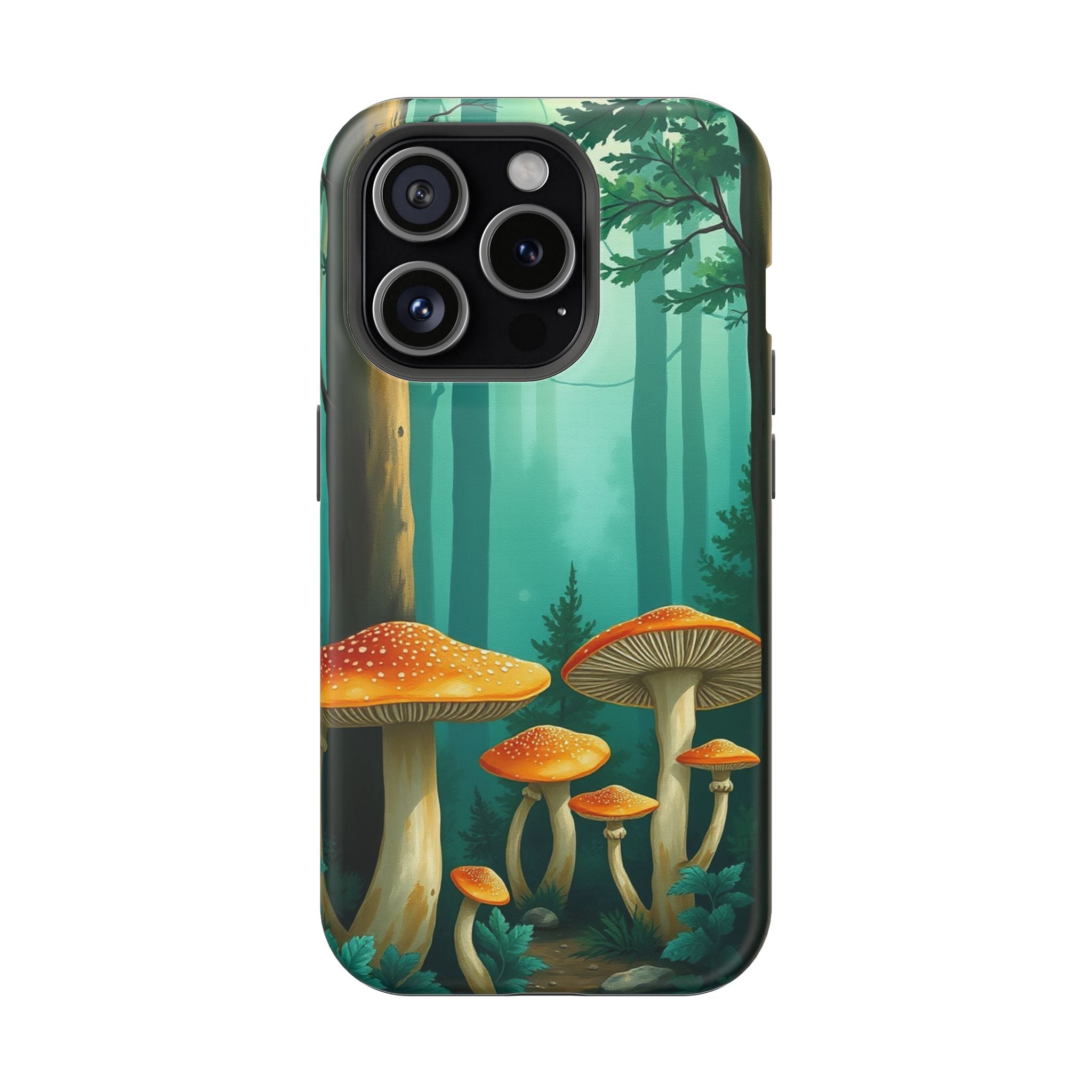 iPhone Mushroom Forest Oil Painting Impressionist iPhone Clean Minimal · iPhone