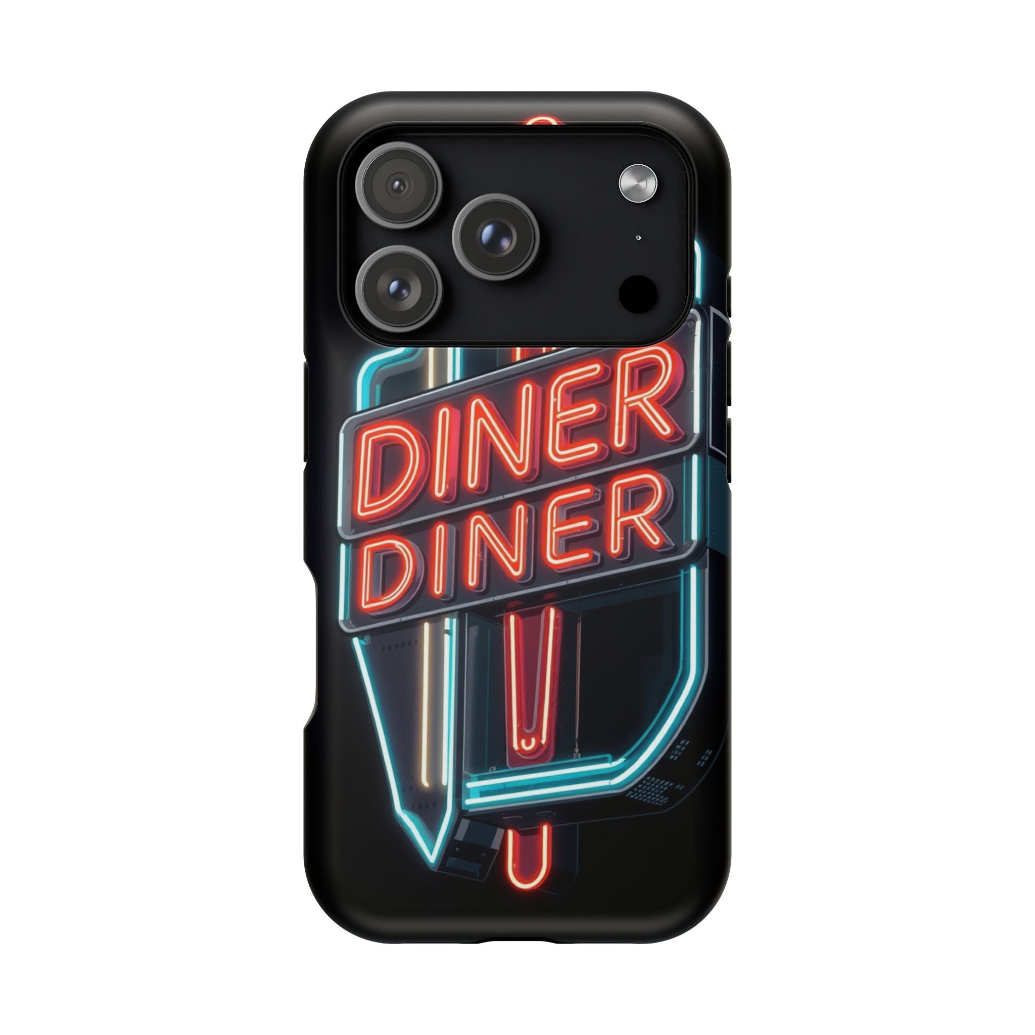 iPhone Neon Diner Sign Electric Art Slim Everyday Designer Case · iPhone Case