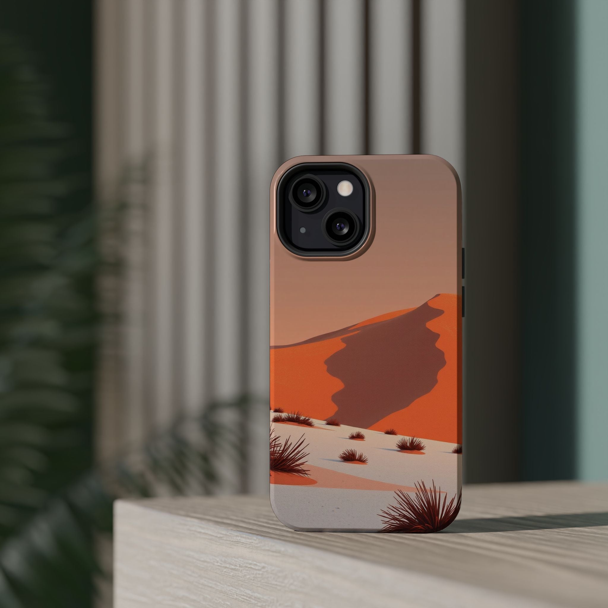 iPhone Burnt Orange And Sand Snow Field Slim Everyday iPhone Designer · iPhone C