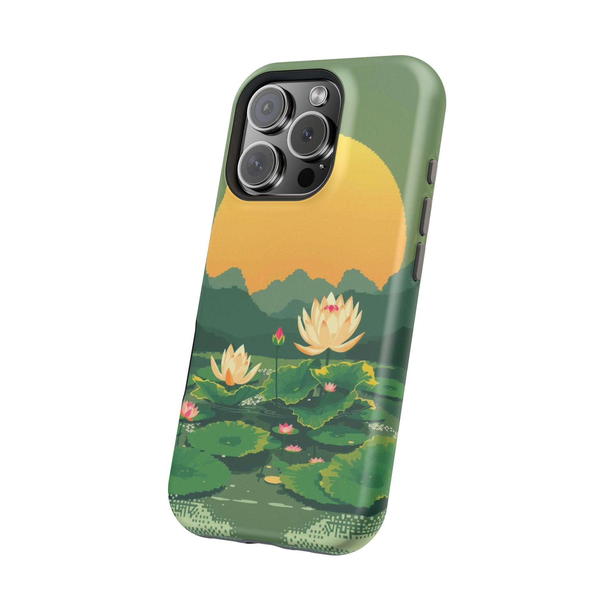 iPhone Lotus Pond Enchanted Art Slim Everyday Designer Case · iPhone Case