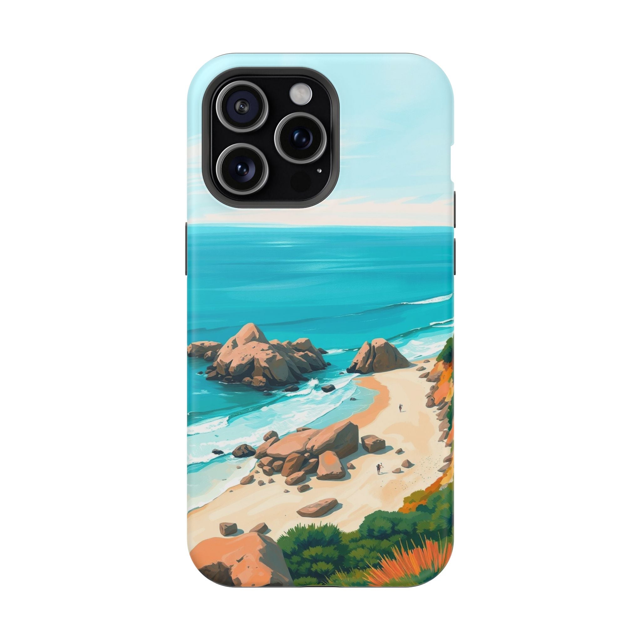 iPhone Pebble Beach Cinematic Art Bold Modern Everyday Snap Case · iPhone Case