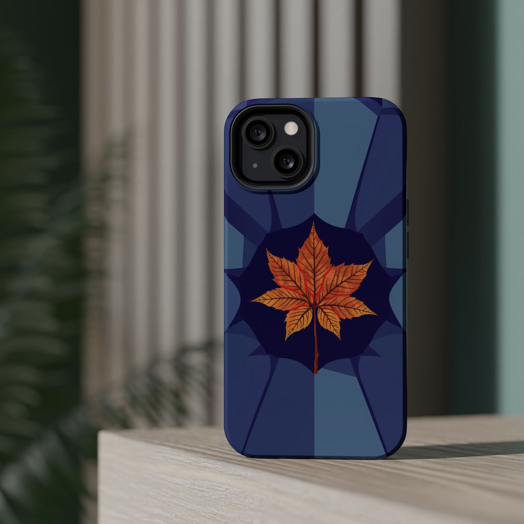 iPhone Autumn Maple Abstract Geometric Slim Everyday Designer Case · iPhone Case