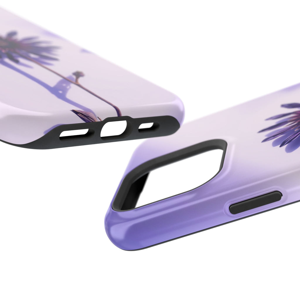iPhone Indigo And Violet Dried Flower Flat Lay Soft iPhone Finish · iPhone Case