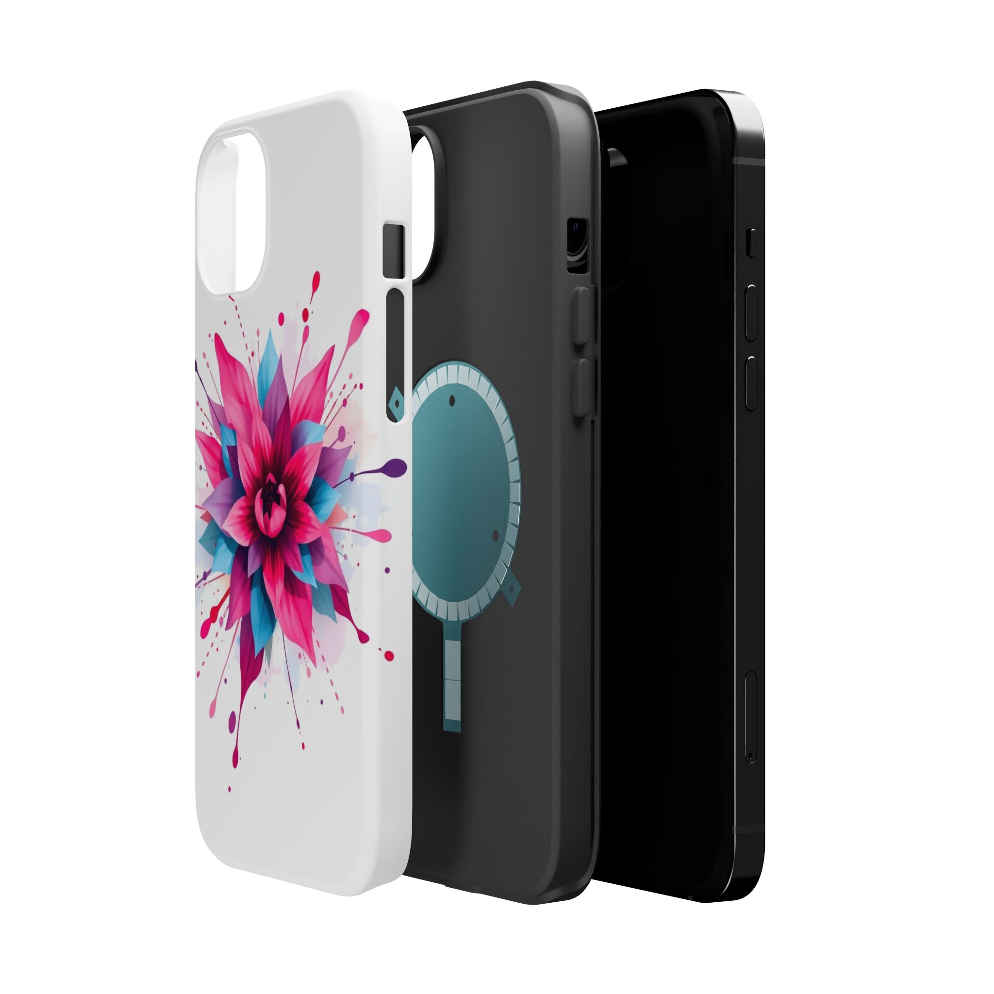 iPhone Floral Watercolor Splash Electric Art Slim iPhone Everyday · iPhone Case