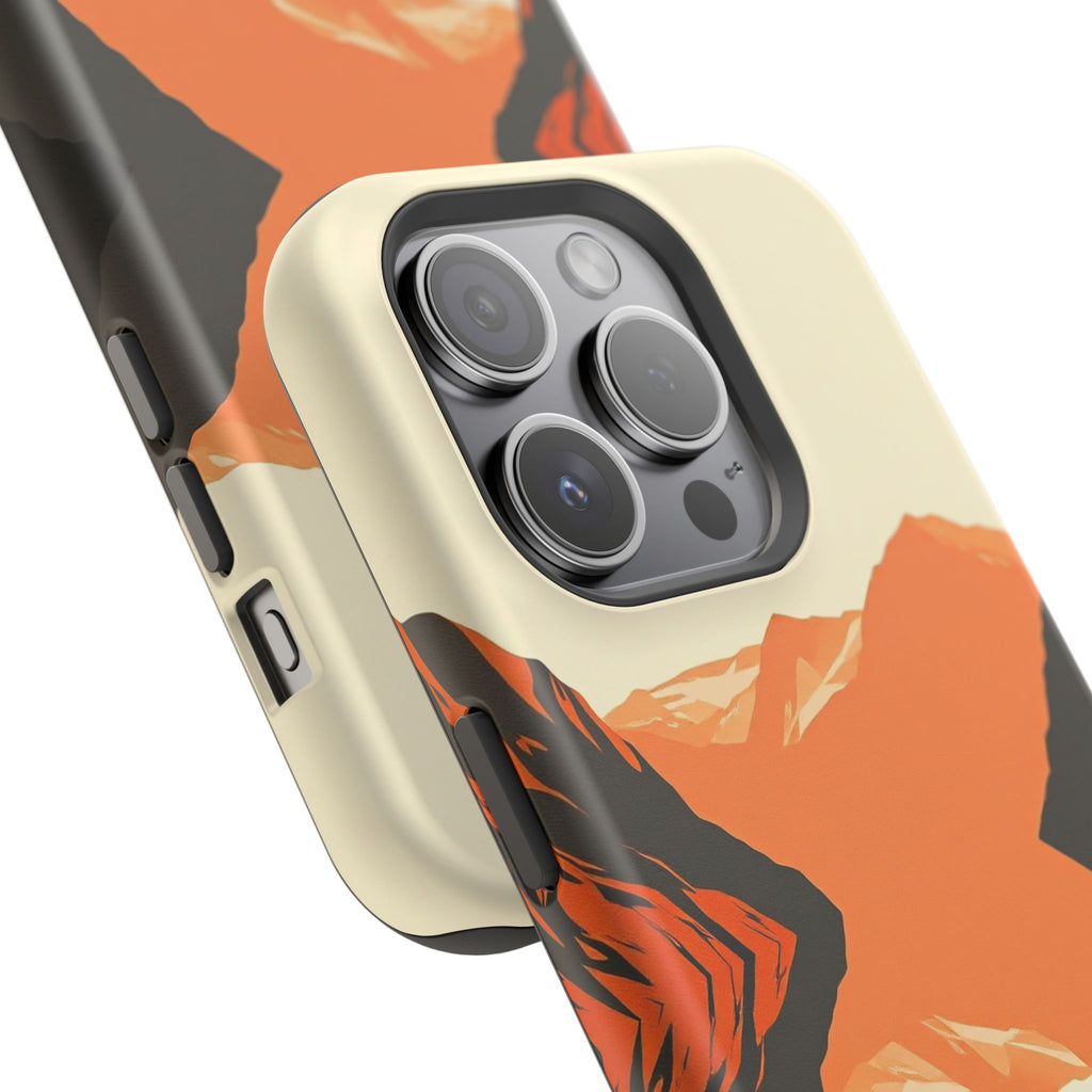 iPhone Burnt Orange And Sand Fjord Reflection Slim iPhone Everyday · iPhone Case