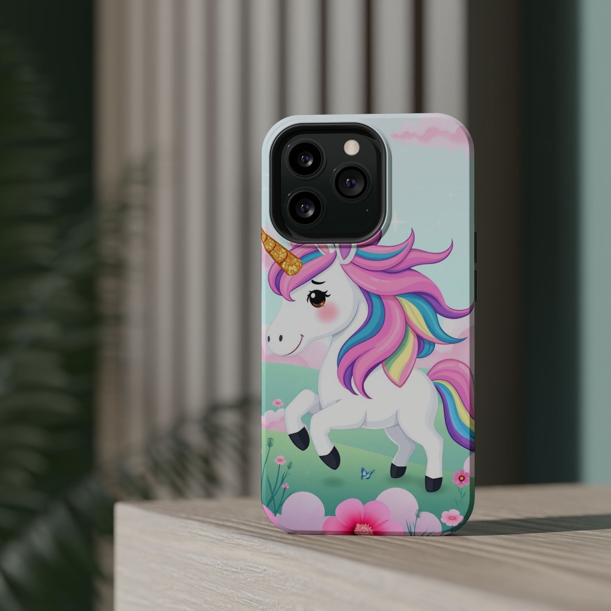 iPhone Rainbow Unicorn Kids Fun Soft iPhone Phone Case Gift Finish · iPhone Case