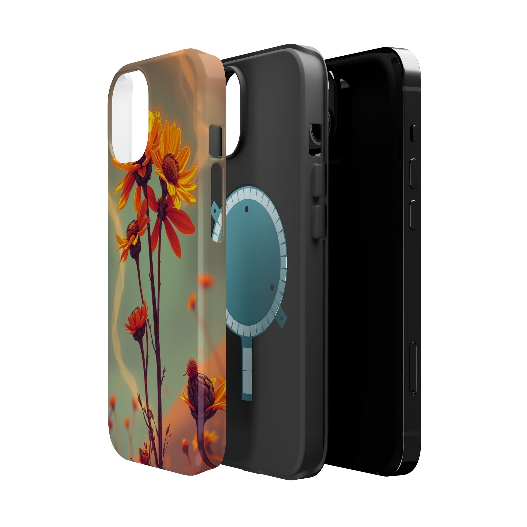iPhone Burnt Orange And Sand Wildflower Bunch Slim iPhone Everyday · iPhone Case