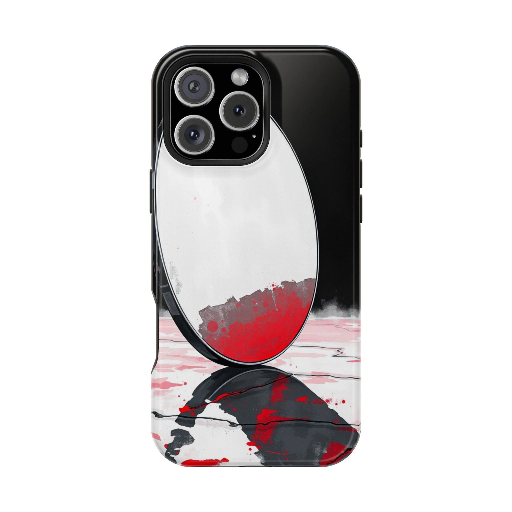 iPhone Earthy Salt Flat Mirror Design Slim Everyday Designer Case · iPhone Case